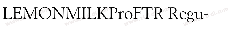 LEMONMILKProFTR Regu字体转换